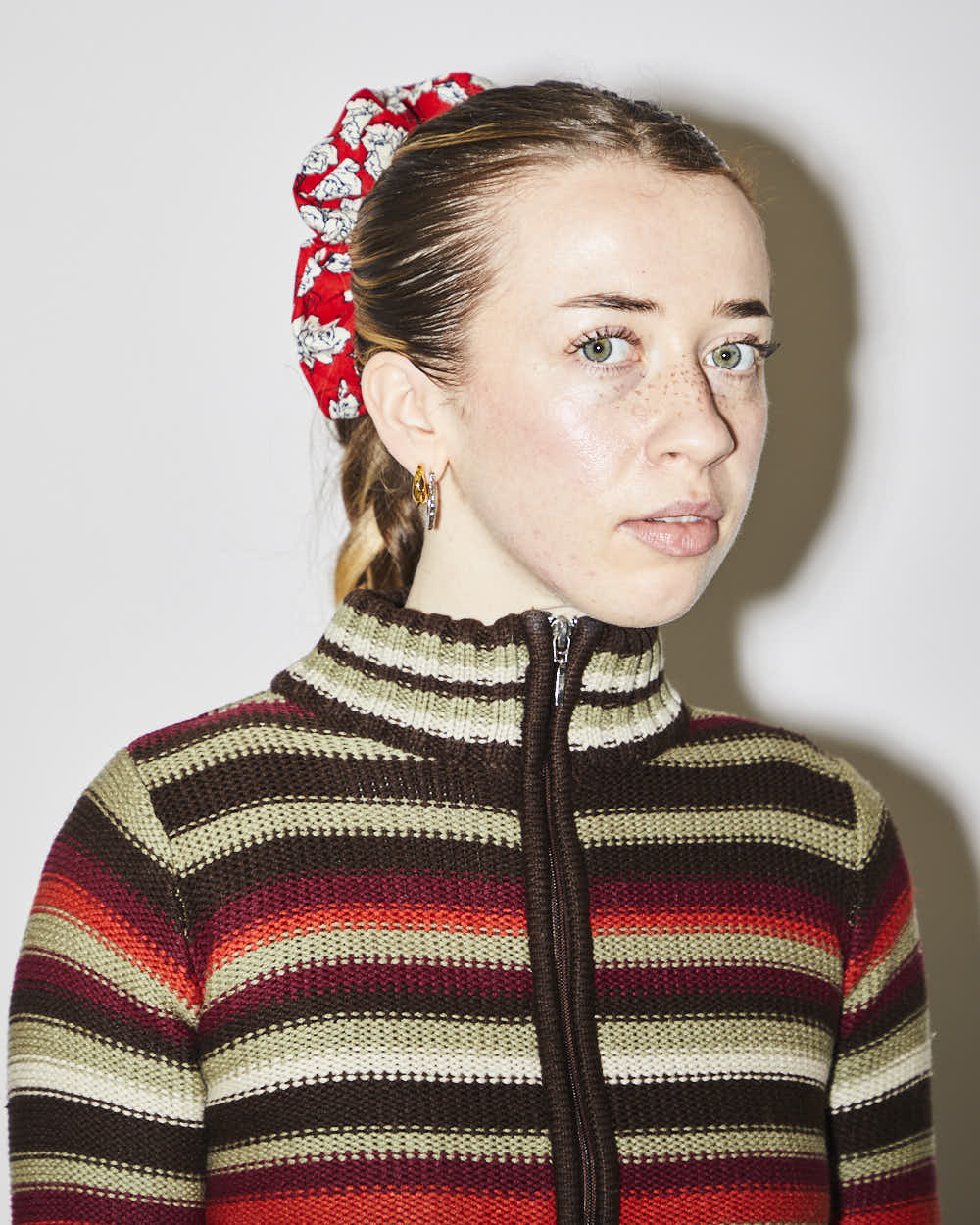 Rokit Originals Sustainable Scrunchie - Red Floral
