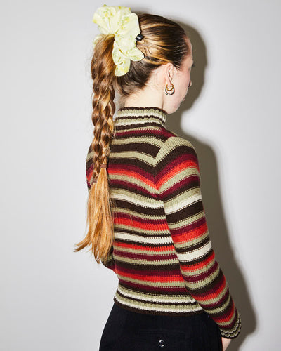 Rokit Originals Sustainable Scrunchie - Yellow Floral Check