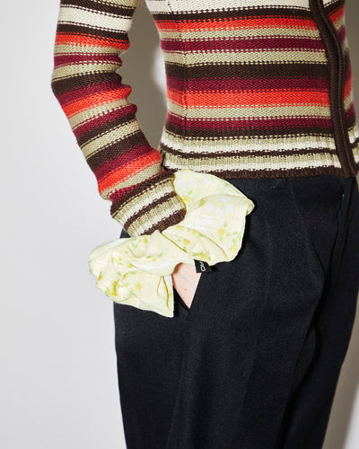 Rokit Originals Sustainable Scrunchie - Yellow Floral Check