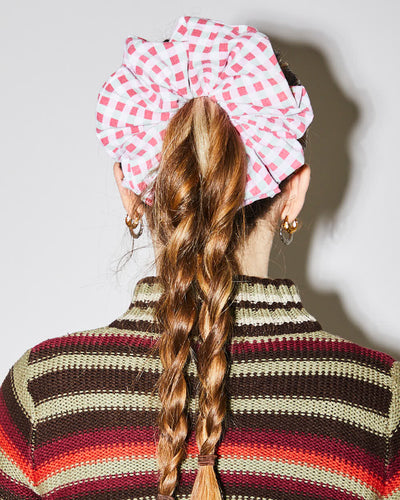 Rokit Originals Sustainable Scrunchie - Gingham Mix