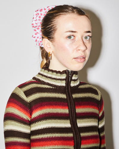 Rokit Originals Sustainable Scrunchie - Gingham Mix