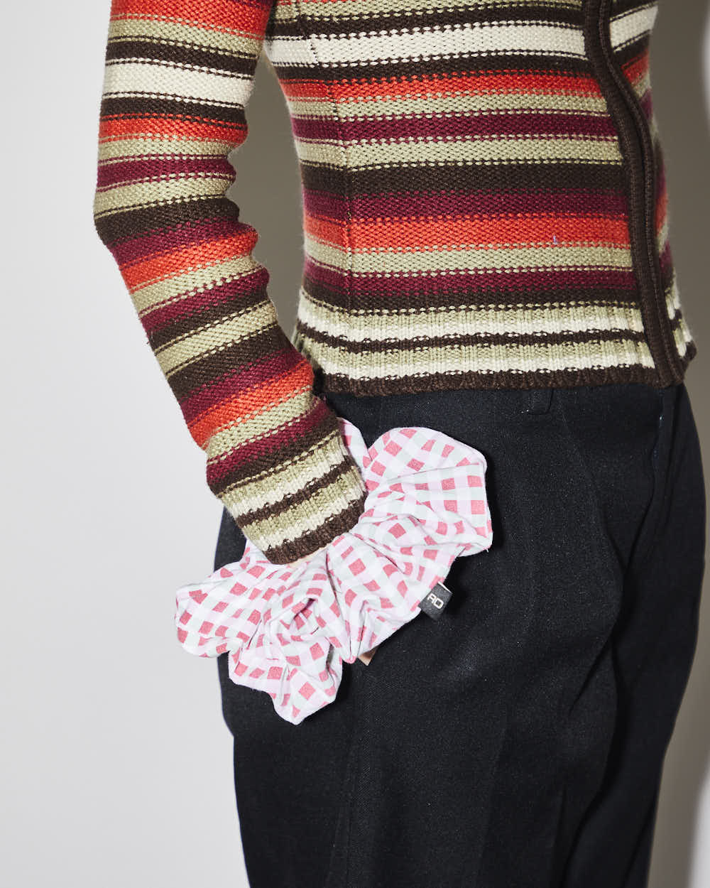 Rokit Originals Sustainable Scrunchie - Gingham Mix