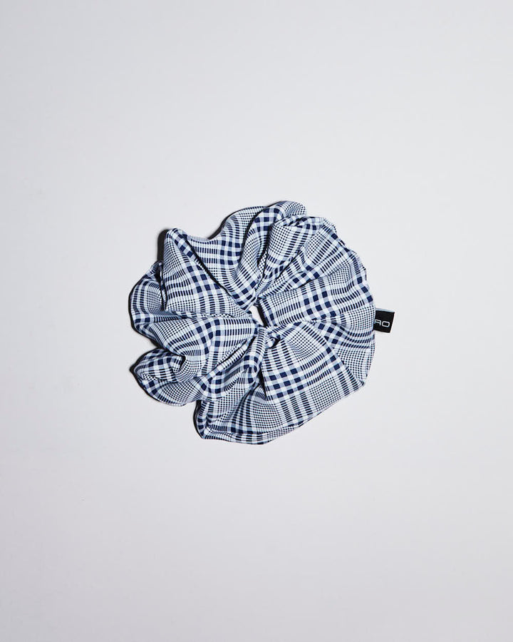 Rokit Originals Sustainable Scrunchie - Navy and White Check