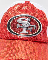 Vintage '47 Brand San Francisco 49ers Sequin NFL Trucker Hat - OS