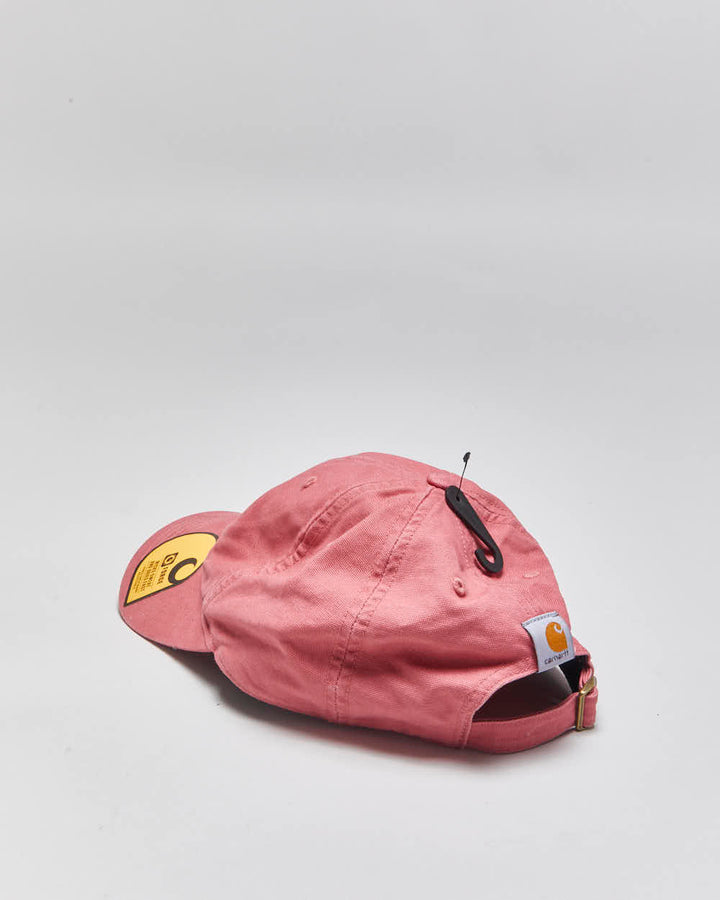 DSWT Vintage Carhartt Baby Pink Canvas Script Women's Baseball Cap - OS