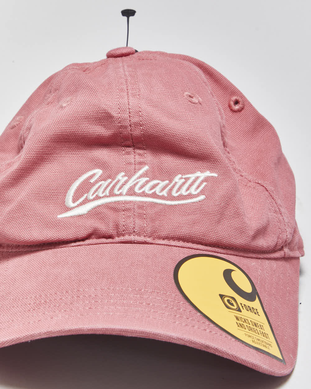 DSWT Vintage Carhartt Baby Pink Canvas Script Women's Baseball Cap - OS