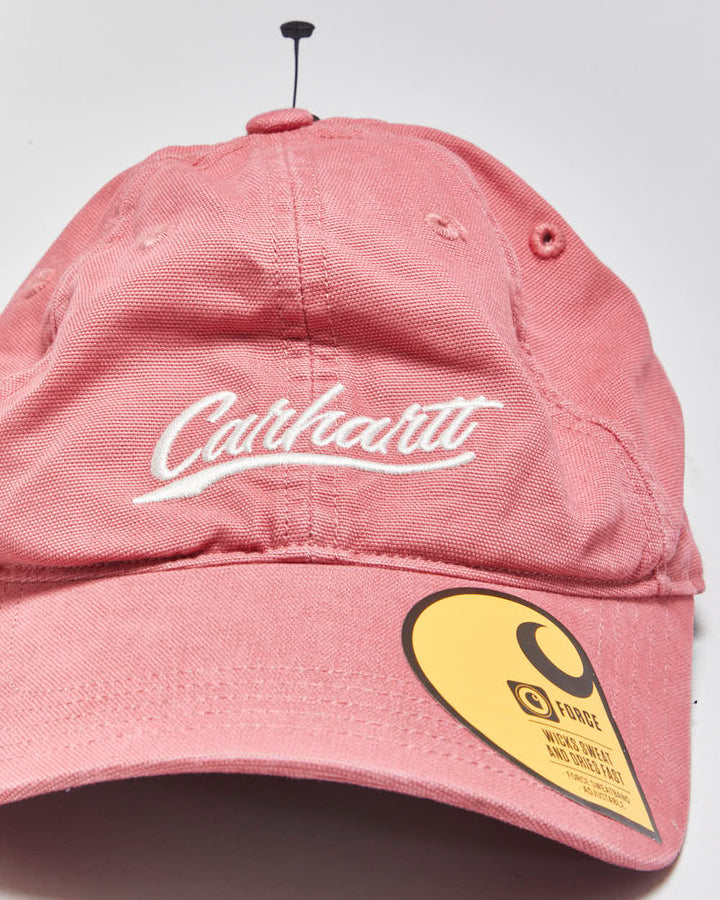 DSWT Vintage Carhartt Baby Pink Canvas Script Women's Baseball Cap - OS
