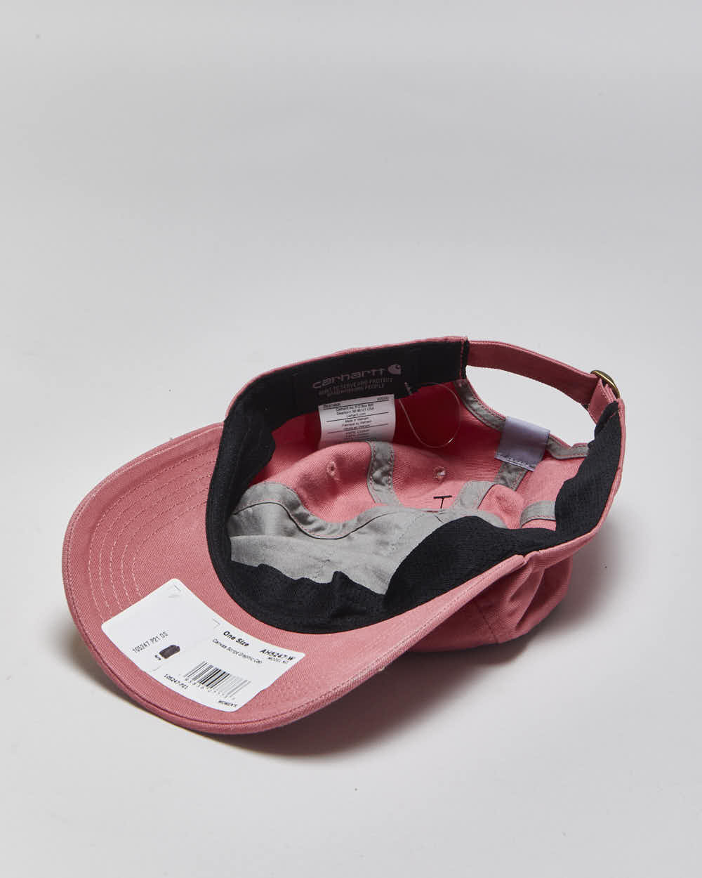 DSWT Vintage Carhartt Baby Pink Canvas Script Women's Baseball Cap - OS