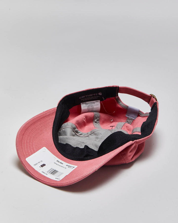 DSWT Vintage Carhartt Baby Pink Canvas Script Women's Baseball Cap - OS