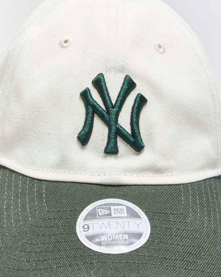 Vintage New Era 9Twenty Women's NY Yankees Canvas Baseball Cap - OS