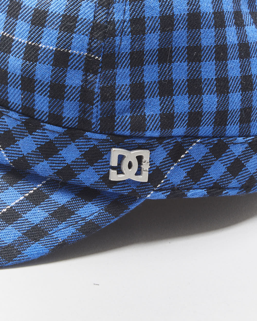 Vintage Y2K 00s DC Shoe Co. Plaid Women's Newsboy Cabby Hat - XS