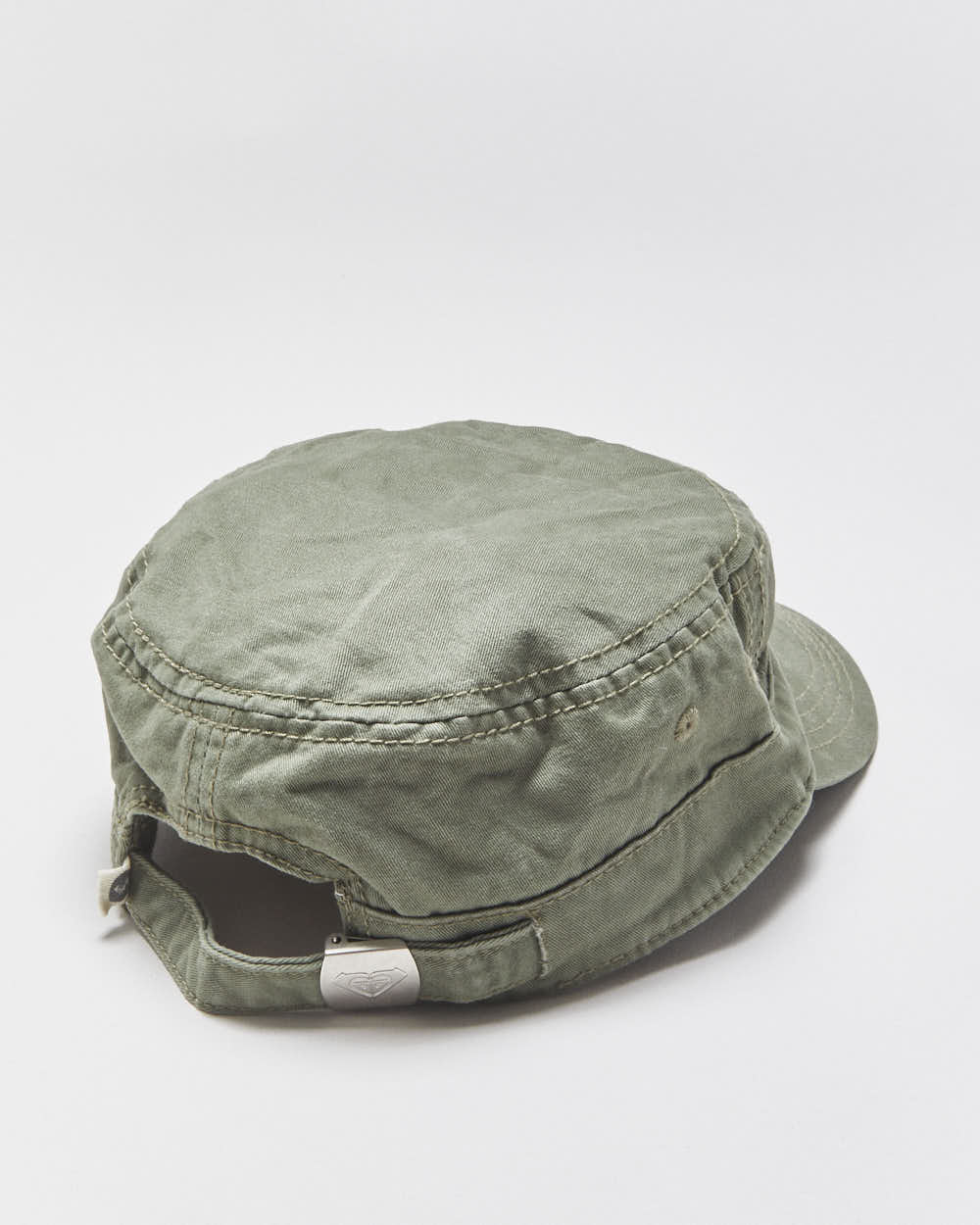 Vintage Y2K 00s Roxy Khaki Women's Canvas Army Cap - S