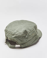 Vintage Y2K 00s Roxy Khaki Women's Canvas Army Cap - S