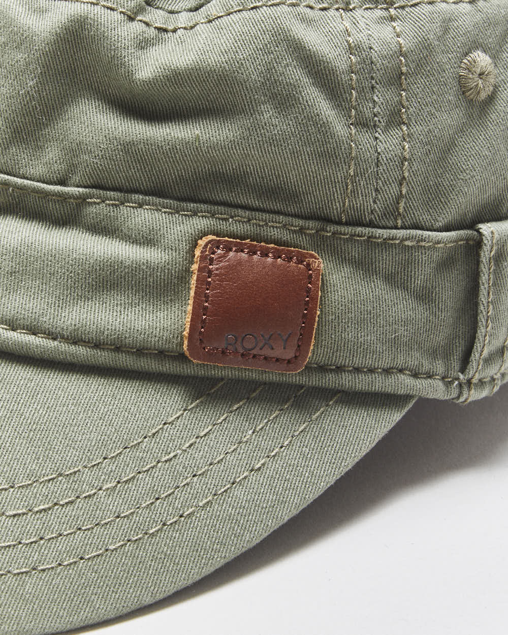Vintage Y2K 00s Roxy Khaki Women's Canvas Army Cap - S