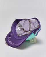 DSWT Vintage Roxy Women's Contrast Stitch Curve Brim Foam Trucker Hat - OS