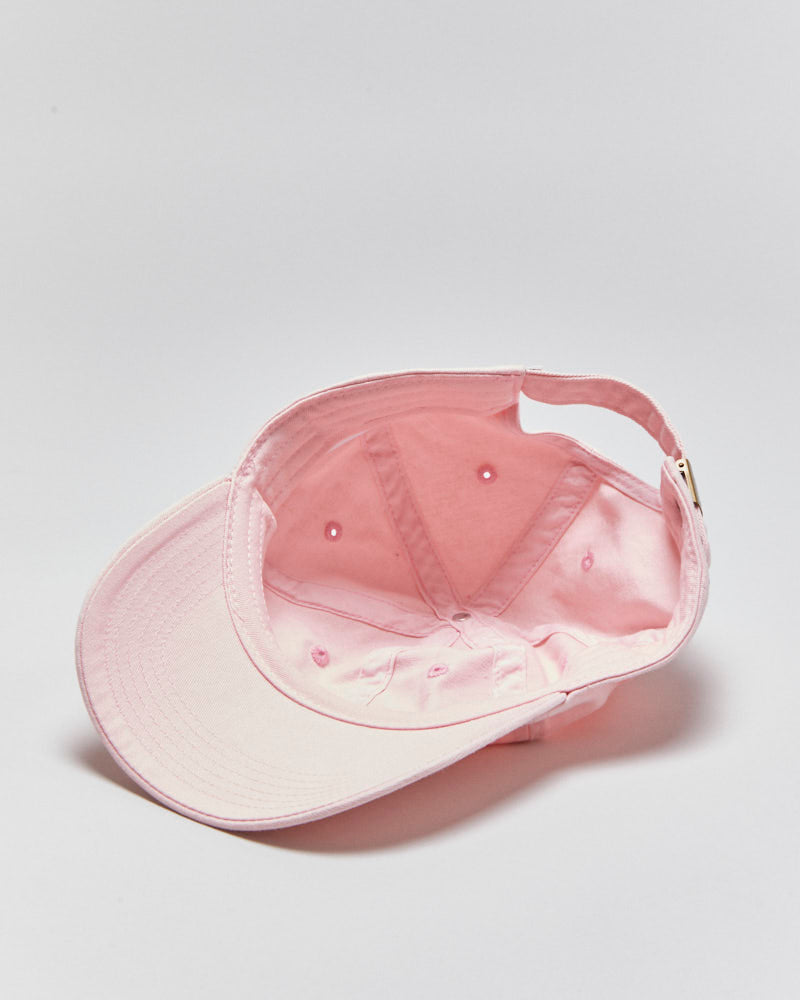 Vintage Vans Baby Pink Women's Canvas Embroidered Baseball Cap - OS