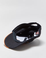 Vintage Harley Davidson Women's Canvas Embroidered Flames Velcro Baseball Cap - XS-S