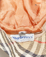 Vintage 1980s Burberry Canvas Women's Nova Check Made In England Bucket Hat - XS