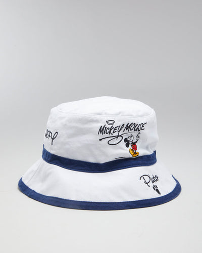 Vintage Walt Disney World White & Navy Bucket Hat