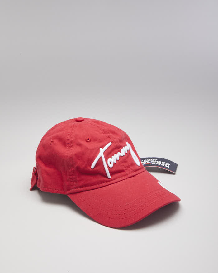 Tommy Hilfiger Denim Womens Red Baseball Hat - Adjustable