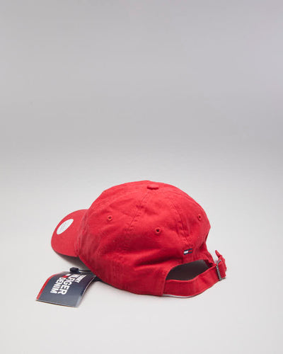 Tommy Hilfiger Denim Womens Red Baseball Hat - Adjustable