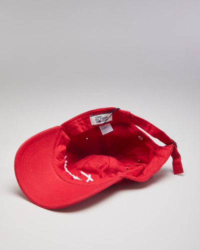 Tommy Hilfiger Denim Womens Red Baseball Hat - Adjustable