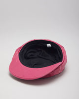 Baker Boy Pink Faux Leather Hat