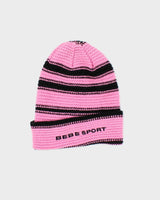 Vintage Y2K BEBE Sport Striped Beanie - OS