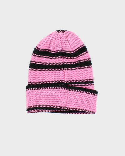 Vintage Y2K BEBE Sport Striped Beanie - OS