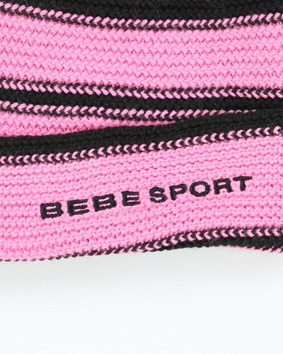 Vintage Y2K BEBE Sport Striped Beanie - OS