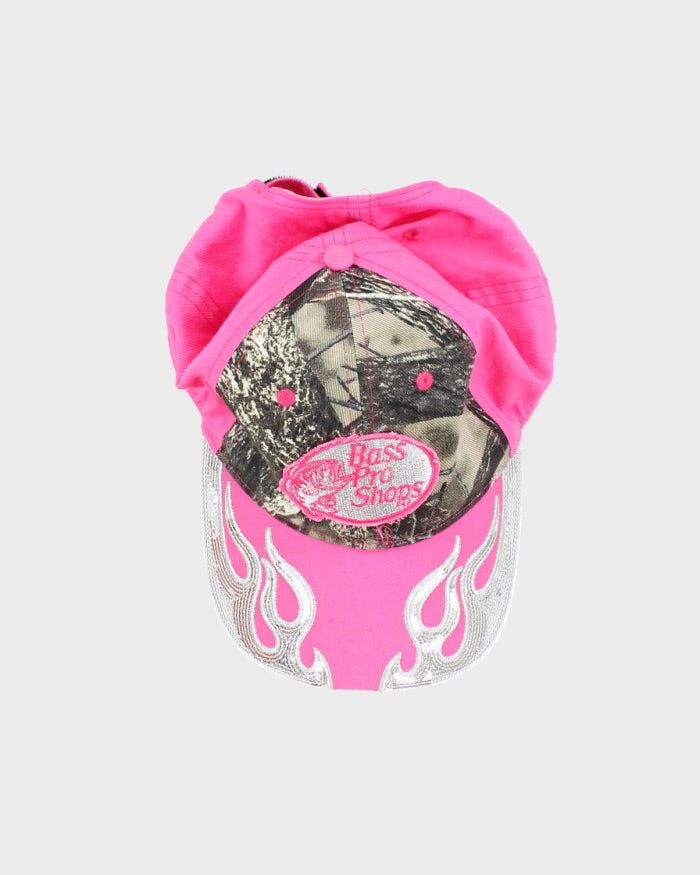 Vintage Y2K Bass Pro Shop Glitter Flames Cap - OS