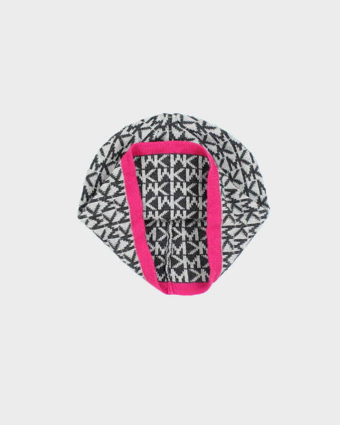 Vintage Michael Kors Monogram Print Skull Toque Beanie - OS