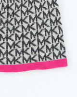 Vintage Michael Kors Monogram Print Skull Toque Beanie - OS