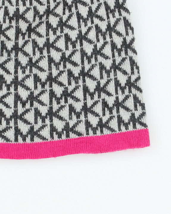 Vintage Michael Kors Monogram Print Skull Toque Beanie - OS