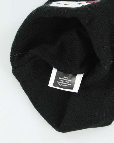 Vintage 2000's Hello Kitty Goth Bobble Beanie - OS