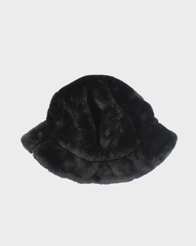 Vintage 90's Women's Liz Claborne Furry Bucket Hat - OS