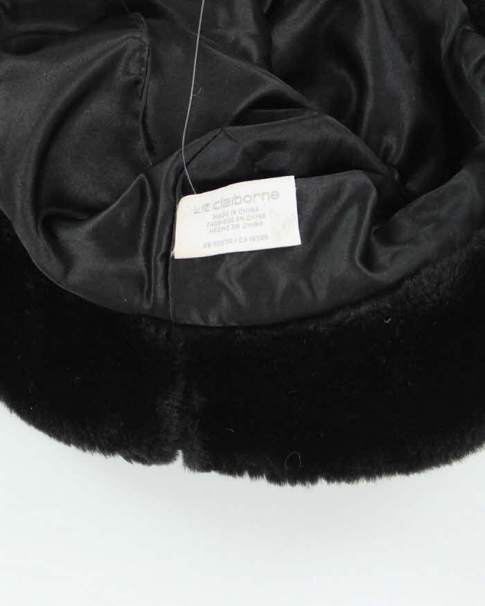 Vintage 90's Women's Liz Claborne Furry Bucket Hat - OS