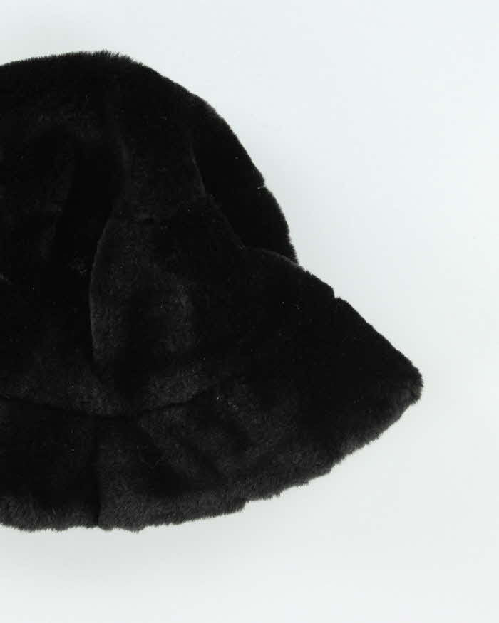 Vintage 90's Women's Liz Claborne Furry Bucket Hat - OS