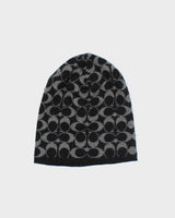 Vintage Y2K Coach Monogram Print Toque Beanie - OS