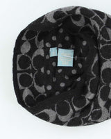 Vintage Y2K Coach Monogram Print Toque Beanie - OS