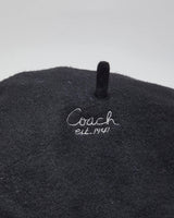 Vintage 2000's Coach Embroidered Beret - M/L