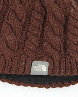 Vintage Y2K Women's The North Face Cable Knit Insulated Toque Beanie - OS