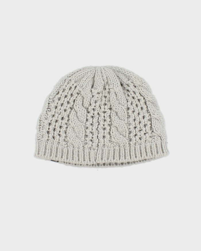 Vintage Y2K Women's The North Face Cable Knit Toque Beanie - OS