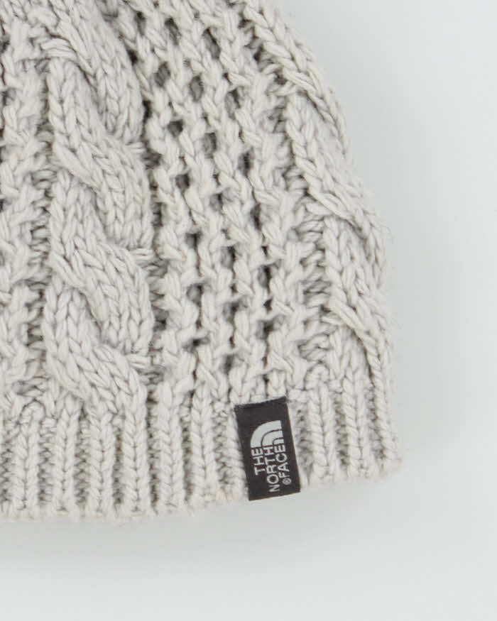 Vintage Y2K Women's The North Face Cable Knit Toque Beanie - OS