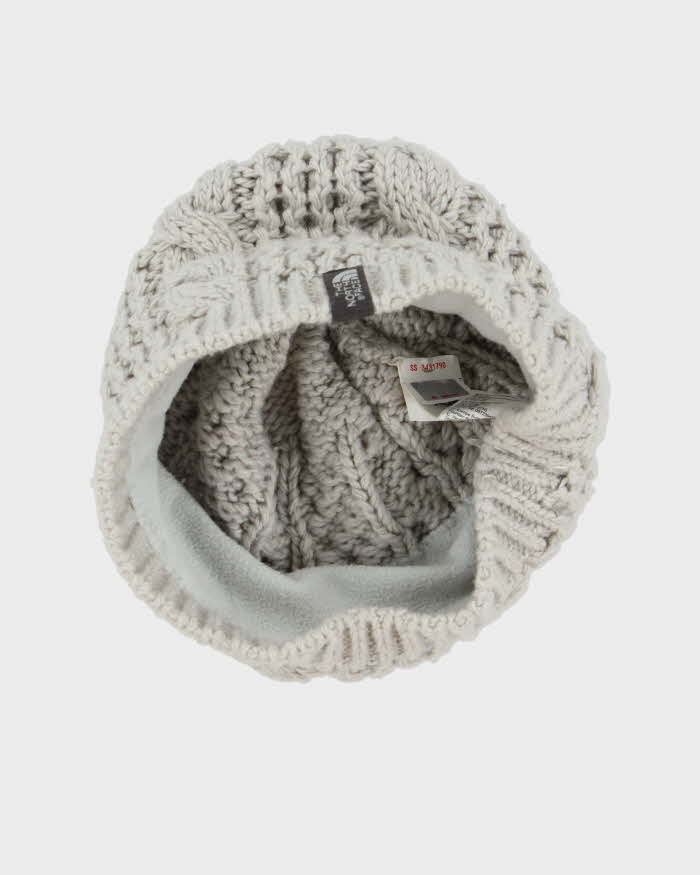Vintage Y2K Women's The North Face Cable Knit Toque Beanie - OS