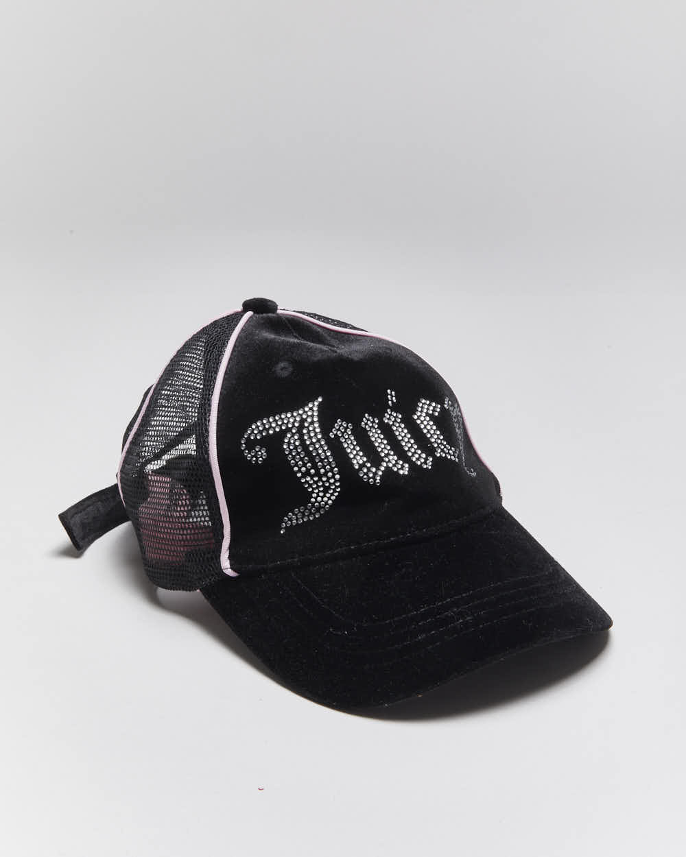 Vintage Y2K Juicy Couture Sequined Logo Trucker Cap - OS
