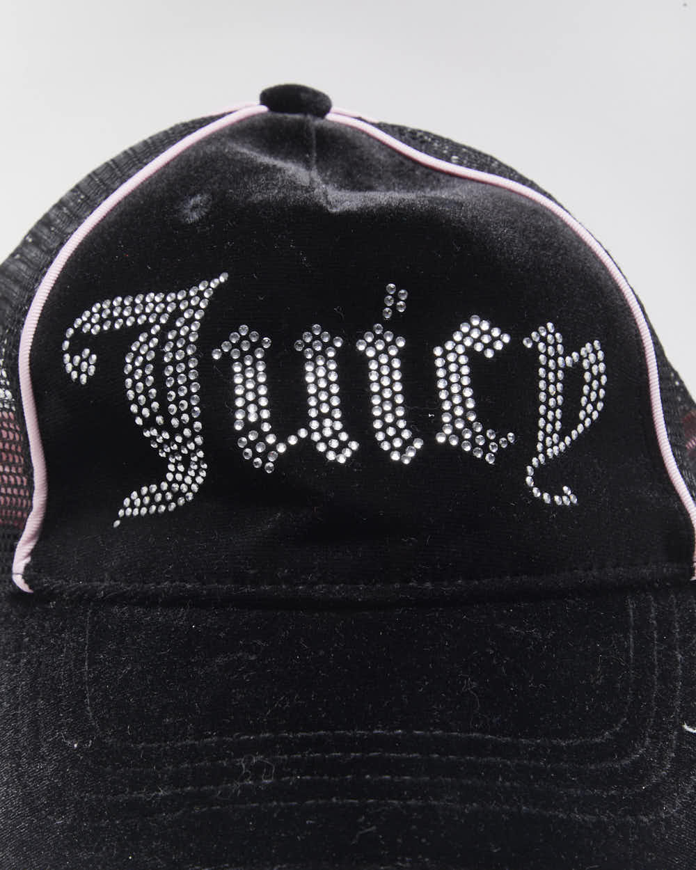 Vintage Y2K Juicy Couture Sequined Logo Trucker Cap - OS