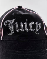 Vintage Y2K Juicy Couture Sequined Logo Trucker Cap - OS