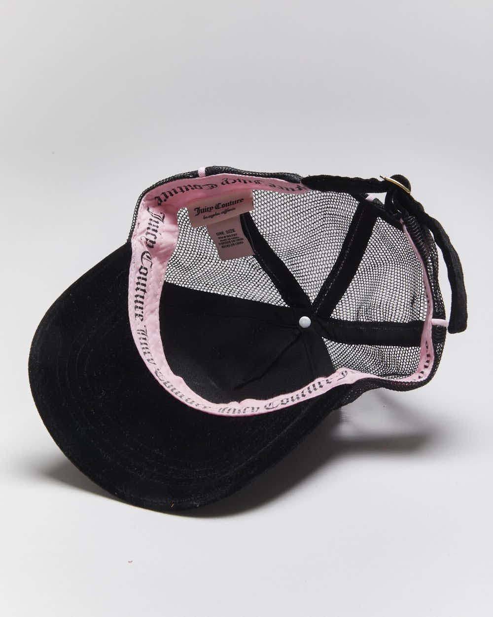Vintage Y2K Juicy Couture Sequined Logo Trucker Cap - OS