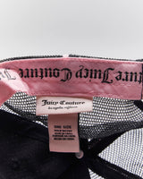 Vintage Y2K Juicy Couture Sequined Logo Trucker Cap - OS